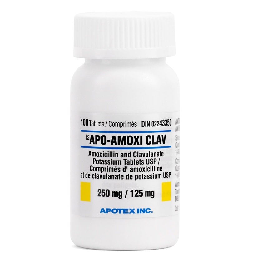 Apo-Amoxi Clav 250/125 mg 100 Tab