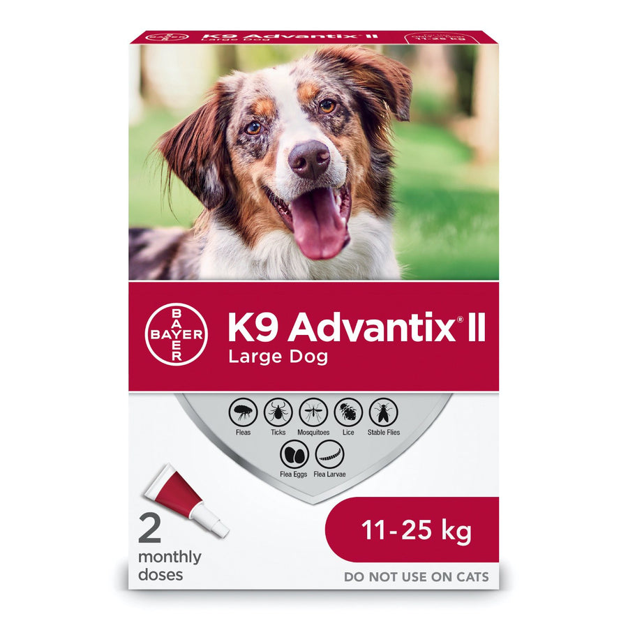 K9 Advantix II for dogs Red/Rouge 11 - 25 kg 2 x 2.5 ml