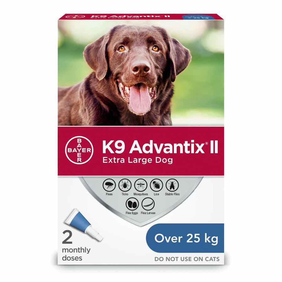 K9 Advantix II for dogs Blue/Bleu > 25 kg 2 x 4 ml