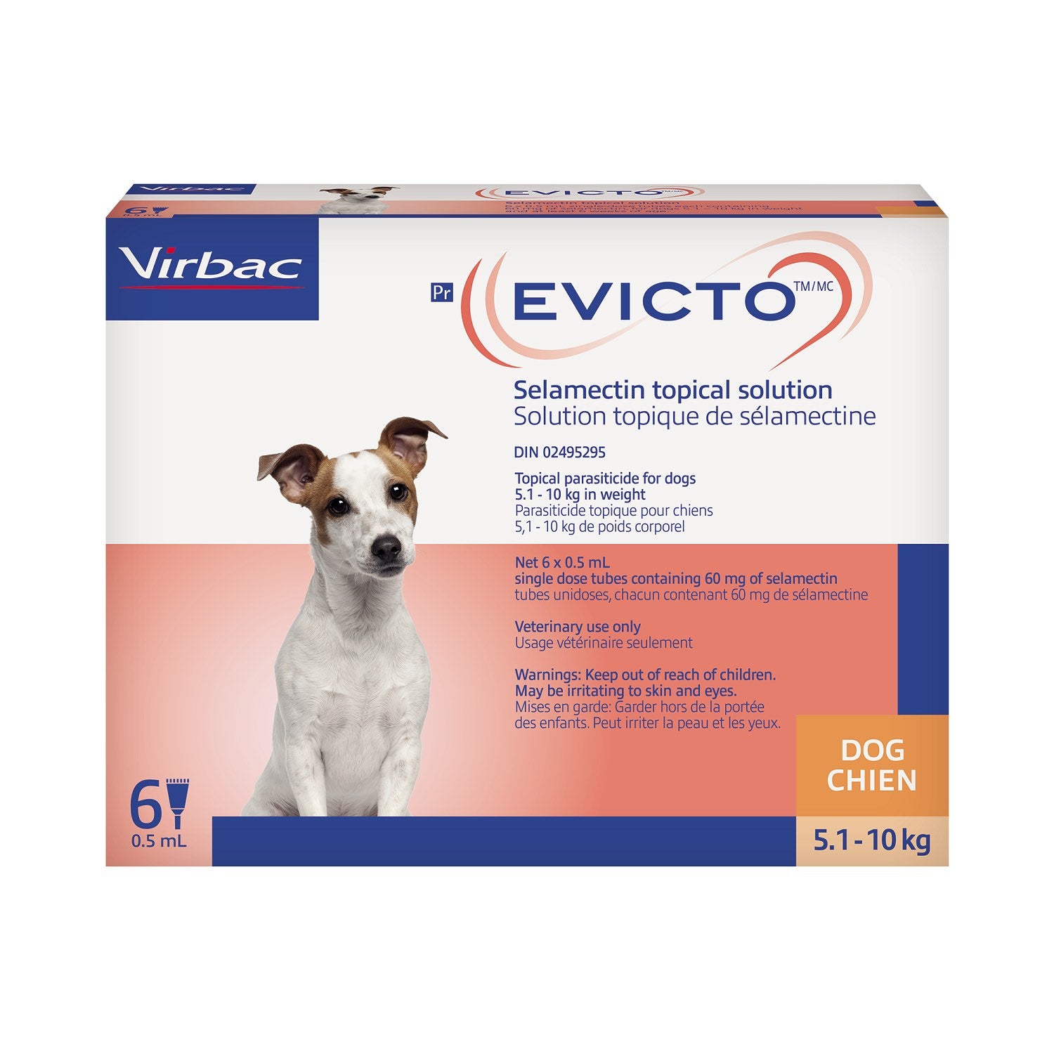 Evicto for Dog Orange 5.1 - 10 kg 6 x 0.5 ml