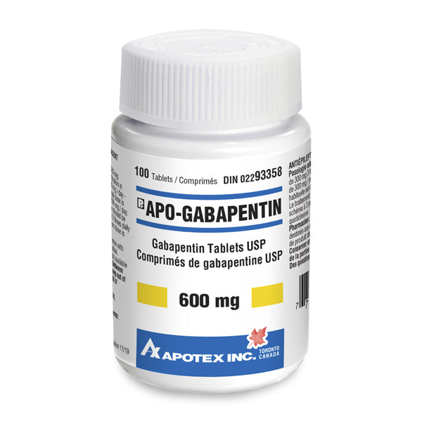 Apo-Gabapentin tablets 600 mg 100 Tab