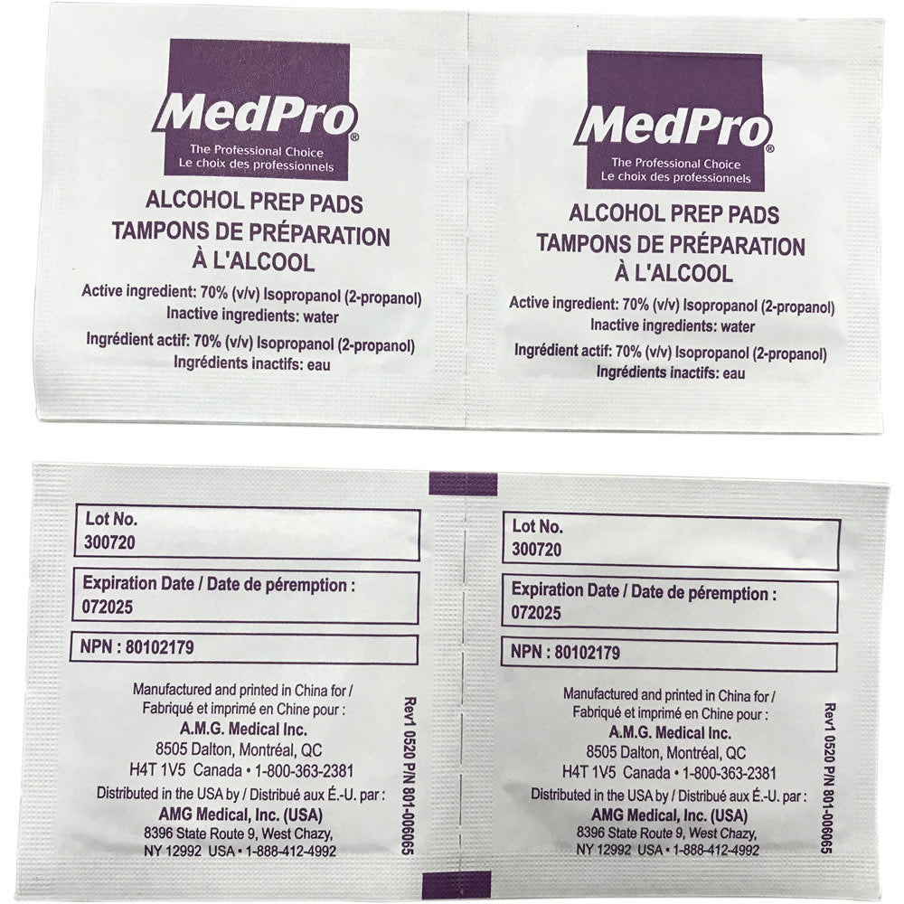 Alcohol prep pads 200 Units