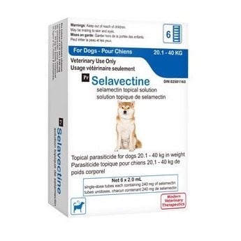Selavectine for dogs Blue/Bleu 20.1 - 40 kg 6 Tubes