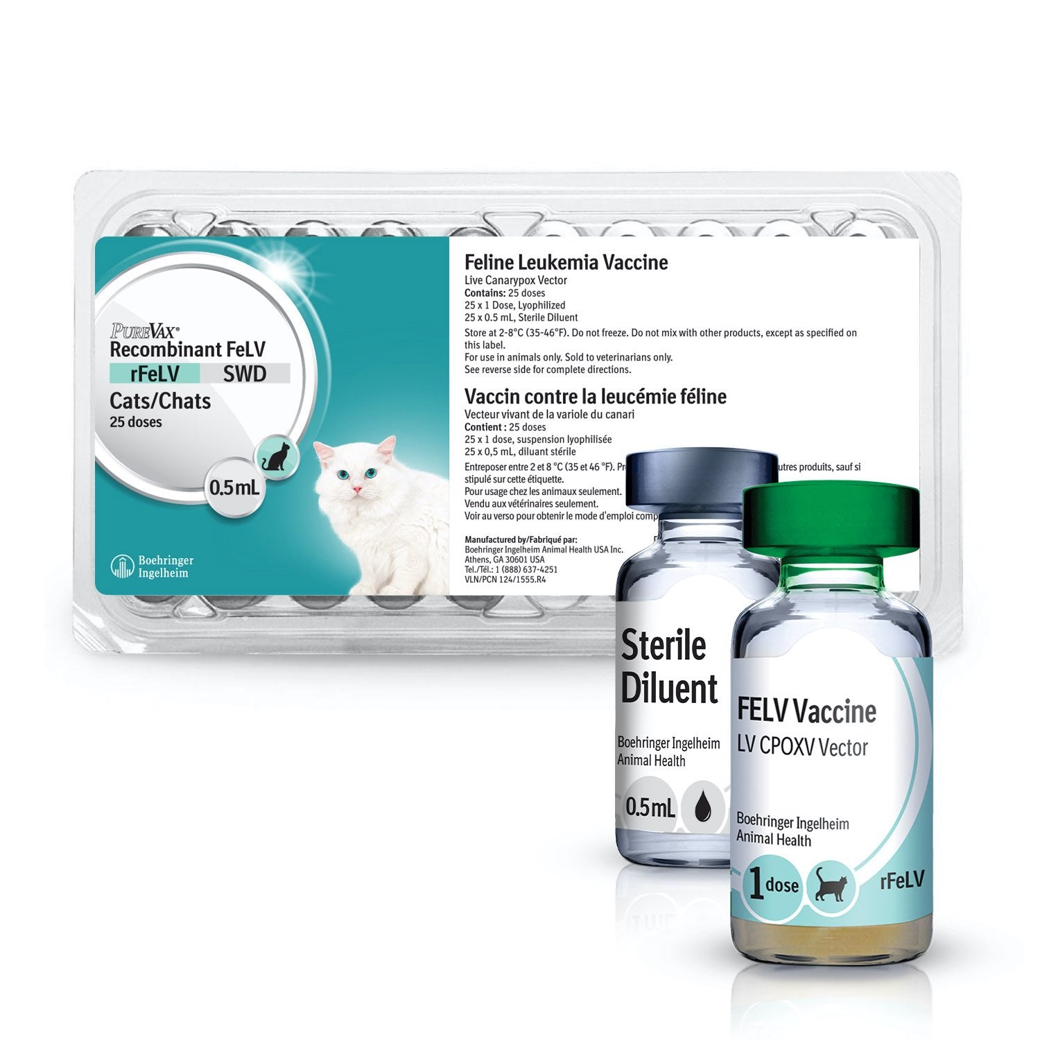 PureVax Recombinant FeLV 0.5 ml/Dose 25 x 0.5 ml