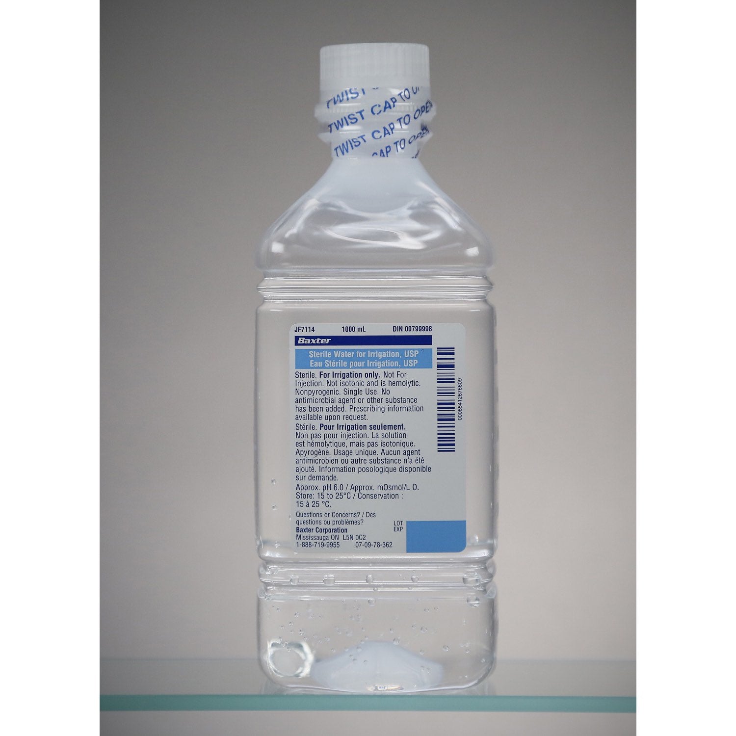 Pour-on sterile water for irrigation 1000 ml 100 %