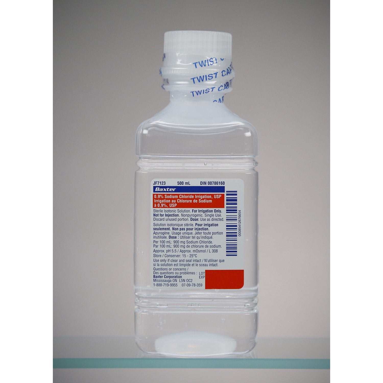 Sodium chloride for irrigation 500 ml 0.9 %