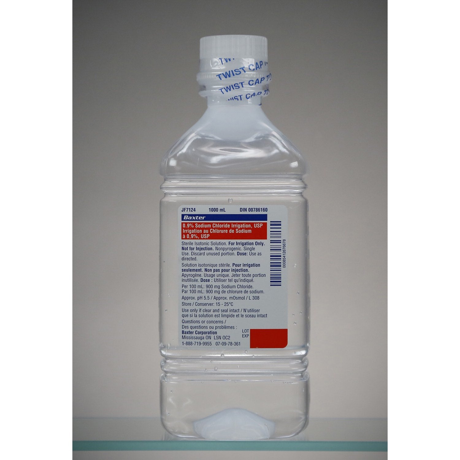 Sodium chloride for irrigation 1000 ml 0.9 %