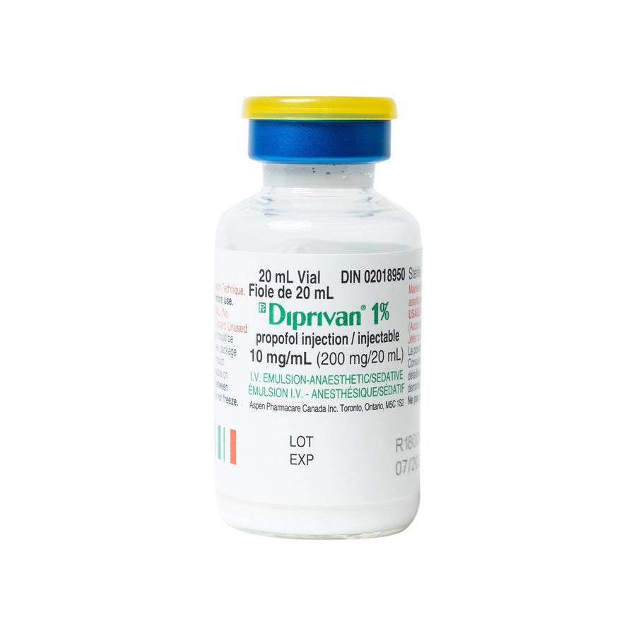Diprivan injection 1 % 5 x 20 ml
