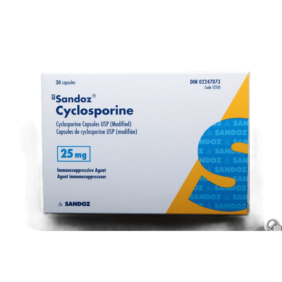 Cyclosporine 25 mg 30 Cap