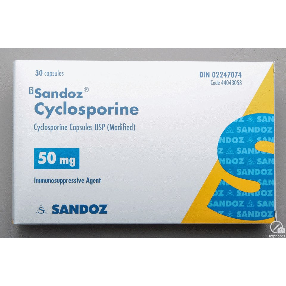 Cyclosporine 50 mg 30 Cap