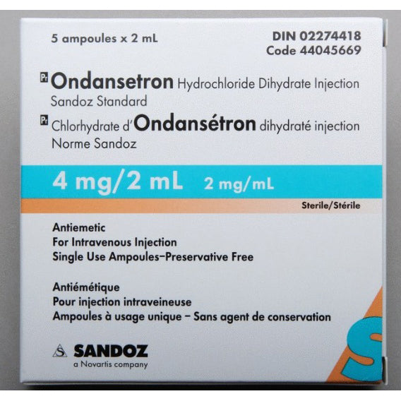 Ondansetron injection 2 mg/ml 5 x 2 ml