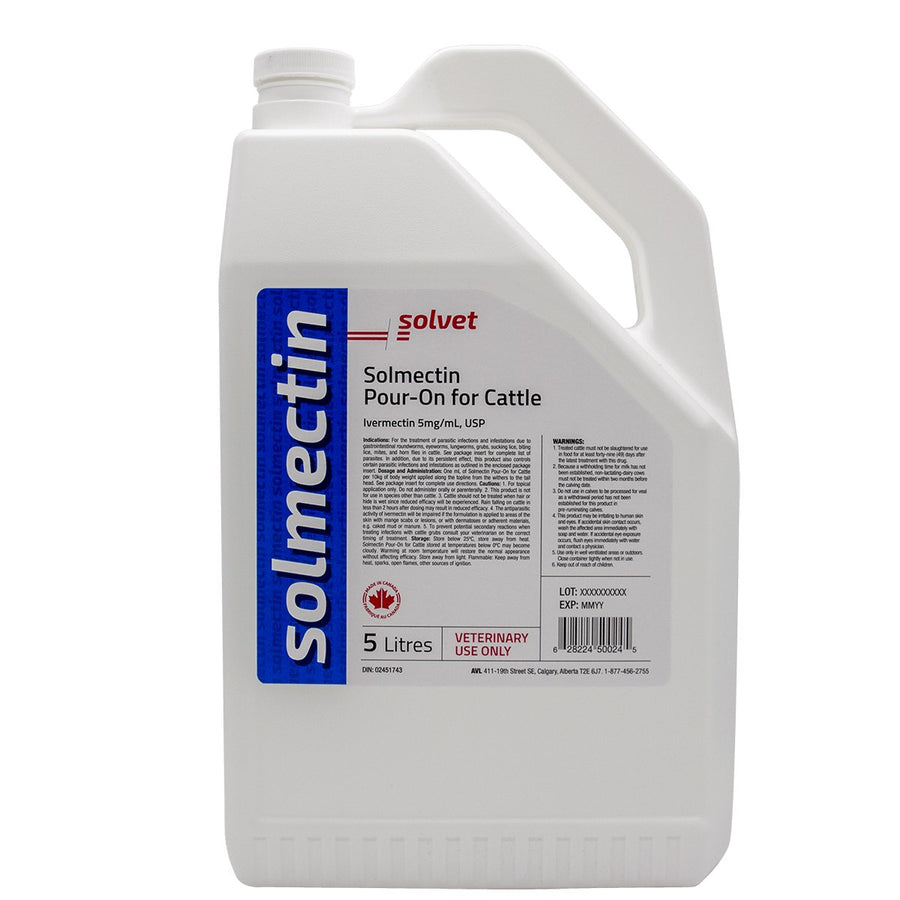 Solmectin pour-on 5 mg/ml 4 L