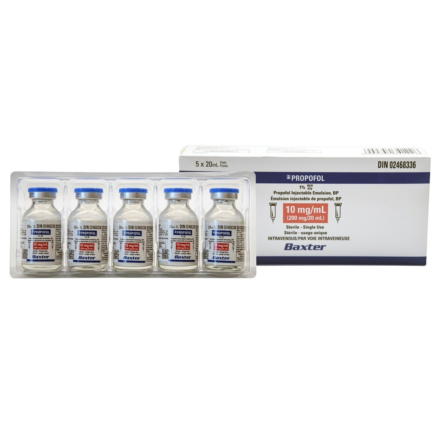 Propofol 10 mg/ml 5 x 20 ml