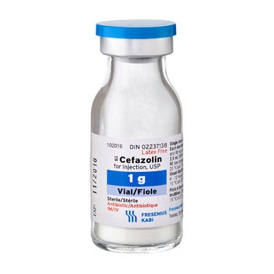 Cefazolin injection USP 1 g 10 x 15 ml