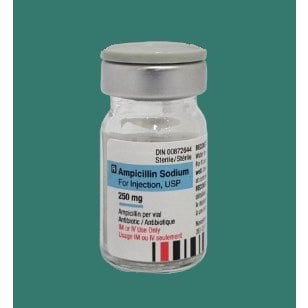 Ampicillin Sodium 125 mg/ml 10 x 250 mg