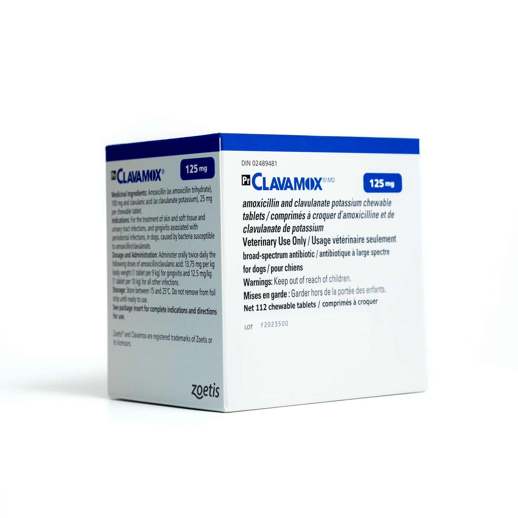 Clavamox 125 mg 112 Chewable Tablets