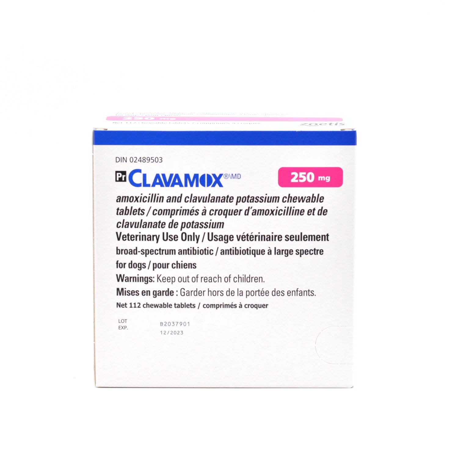 Clavamox 250 mg 112 Chewable Tablets