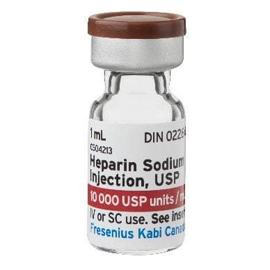 Heparin sodium USP 10000 Units/ml 1 ml