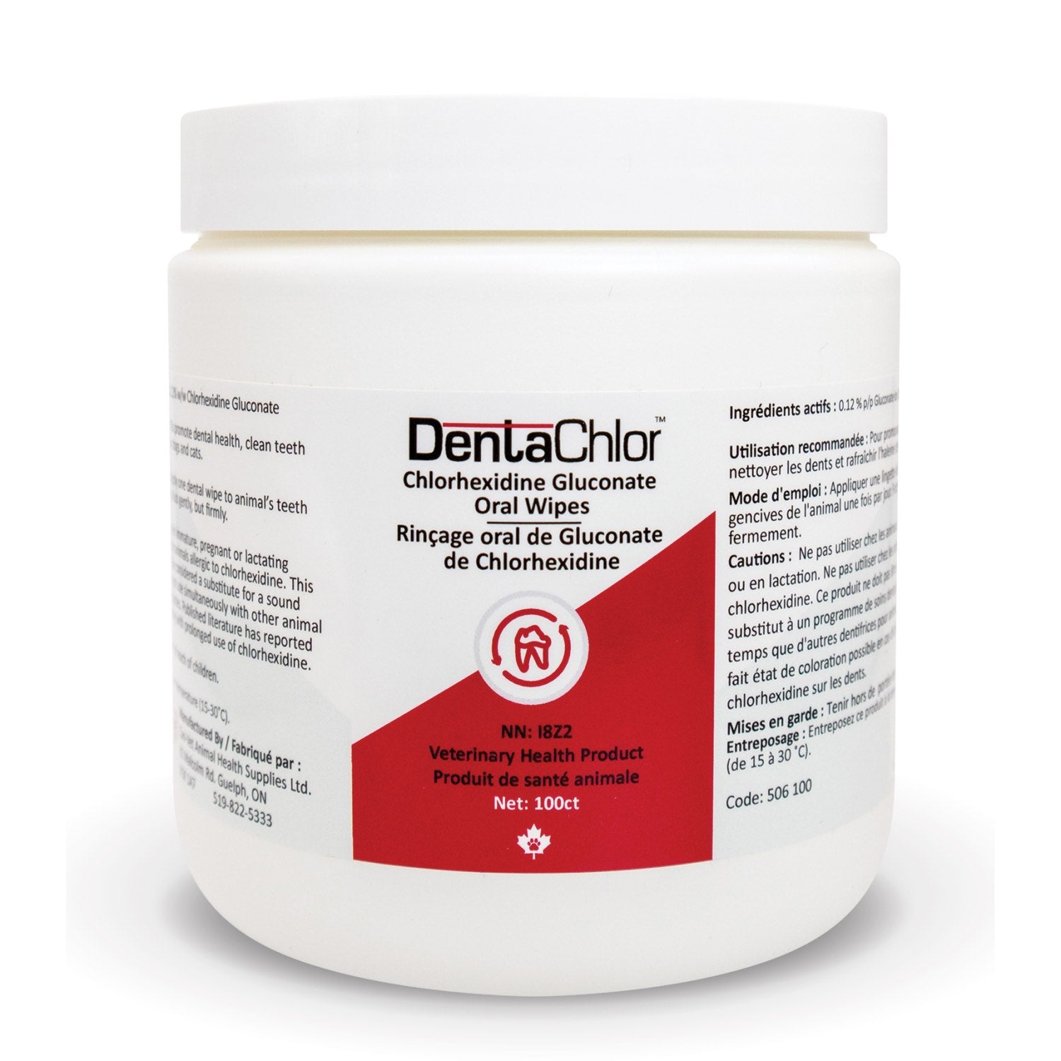 DentaChlor wipes 100 /Pack 0.12/100 %