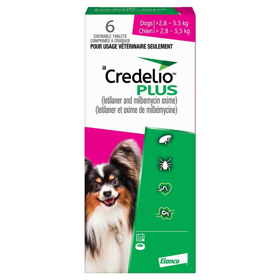 Credelio Plus for dogs Pink/Rose 2.9 - 5.5 kg 6 Chewable Tablets