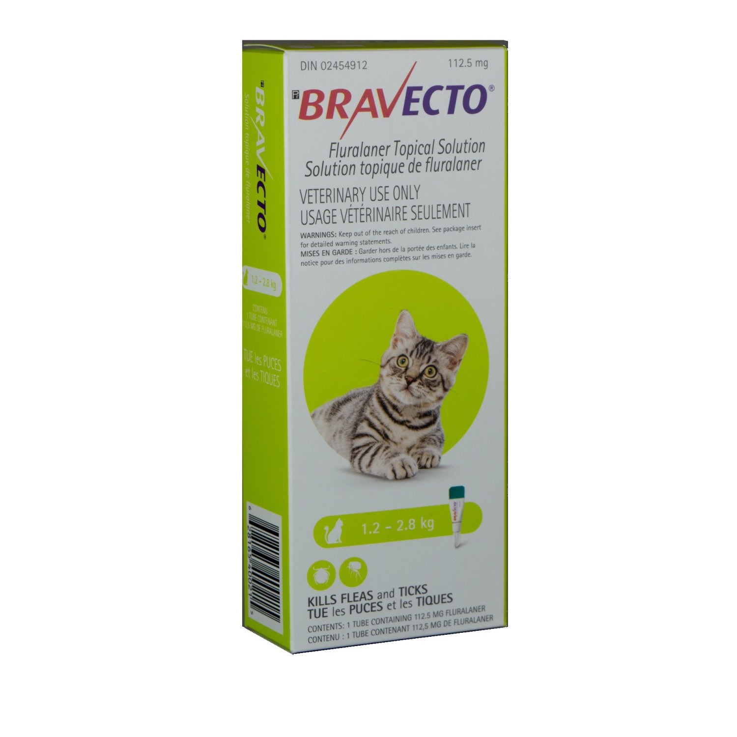 Bravecto topical solution for cats Lime 1.2 - 2.8 kg 1 Applicator
