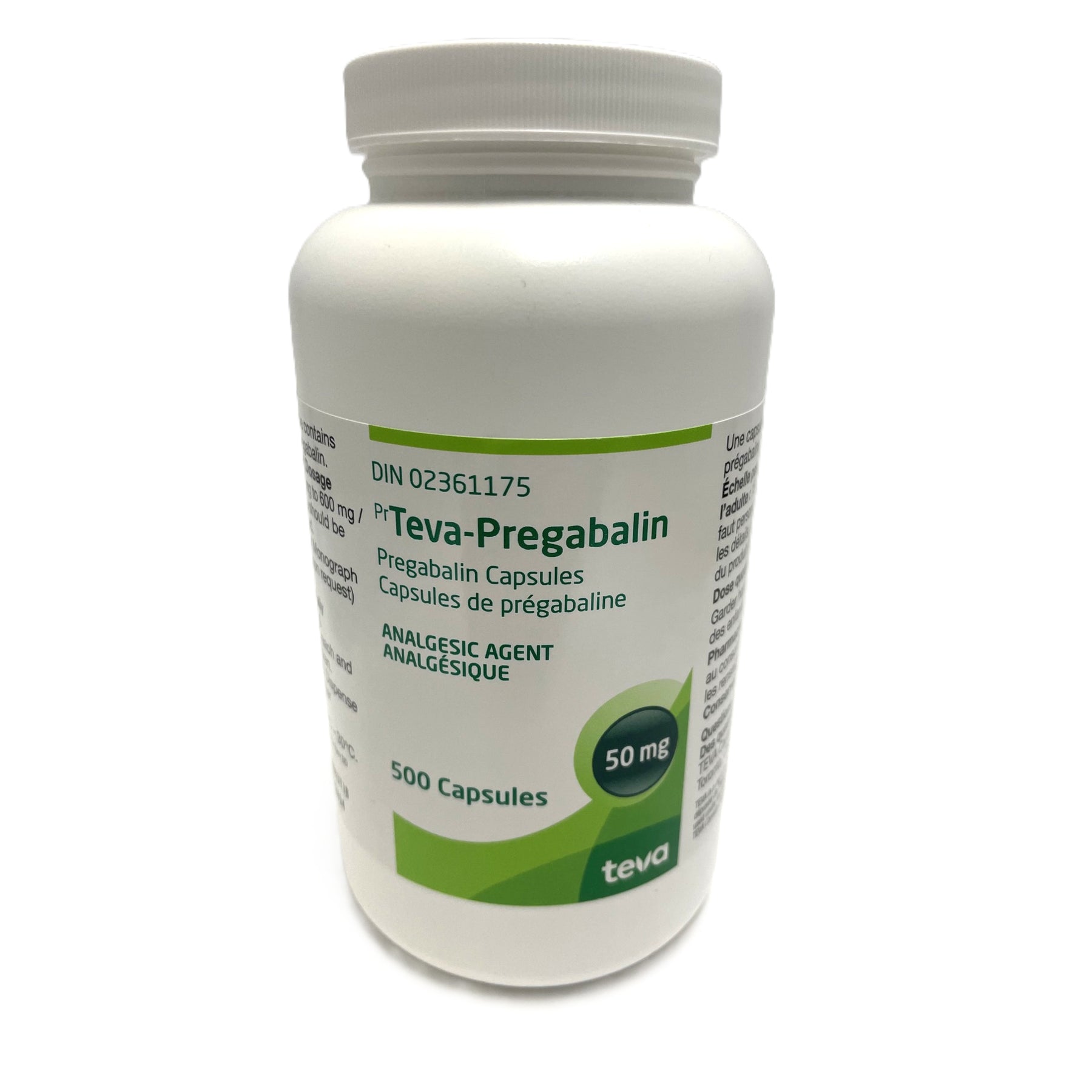Teva-Pregabalin capsules 50 mg 500 Cap