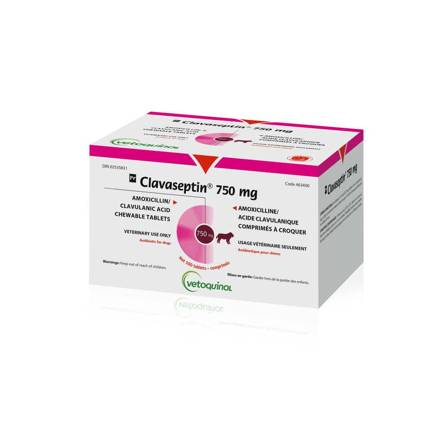 Clavaseptin chewable tablet for dogs 750 mg 100 Tab