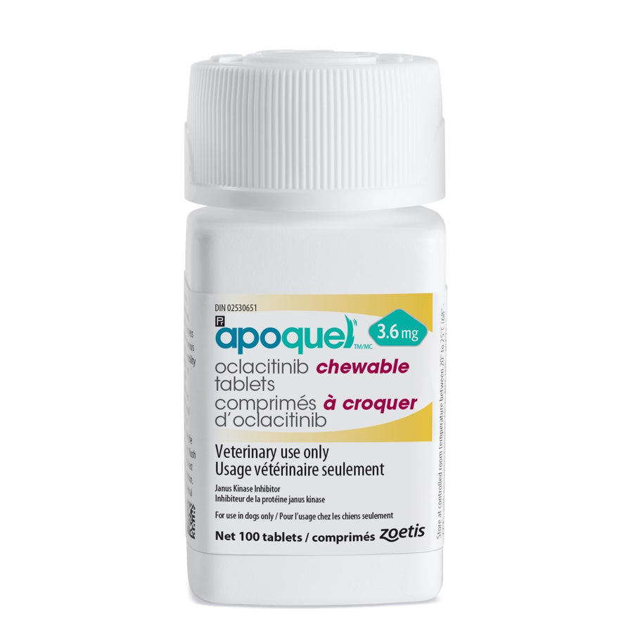 Apoquel chewable tablet for dogs 3.6 mg 100 Chewable Tablets