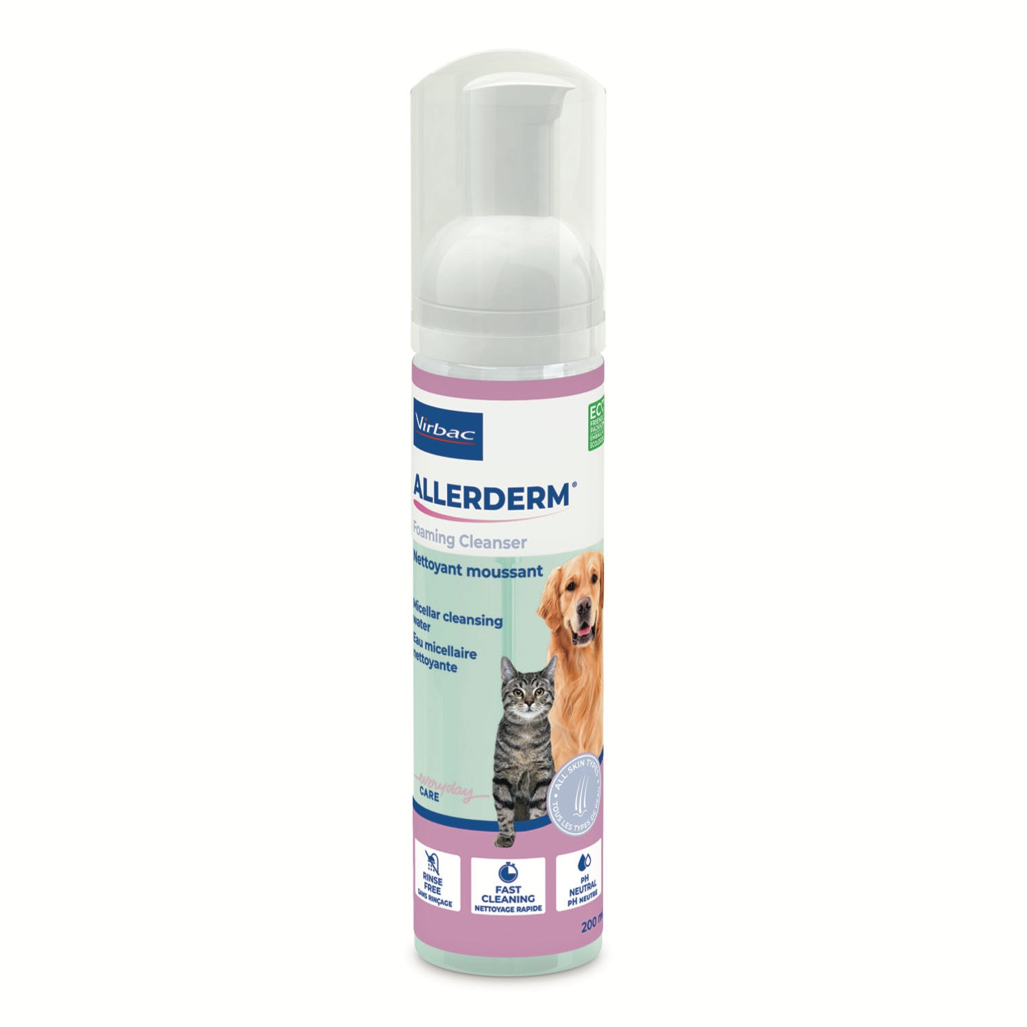 Allerderm foaming cleanser for cats and dogs 200 ml N/ A