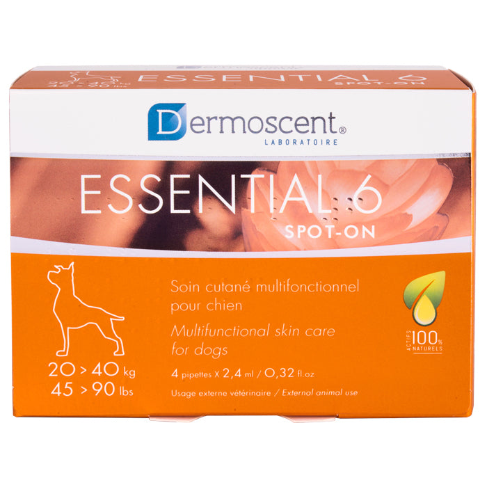 Essential 6 spot-on for dogs 4 x 2.4 ml 20 - 40 kg