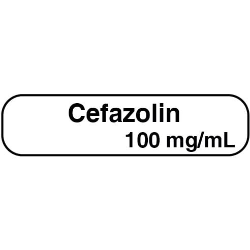 Bilingual labels Cefazolin 100 mg/ml 2 x 500 /Pack