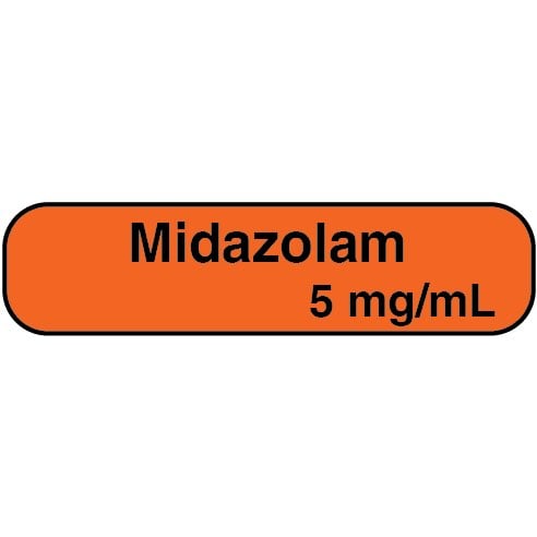 Bilingual labels Midazolam 5 mg/ml 2 x 500 /Pack