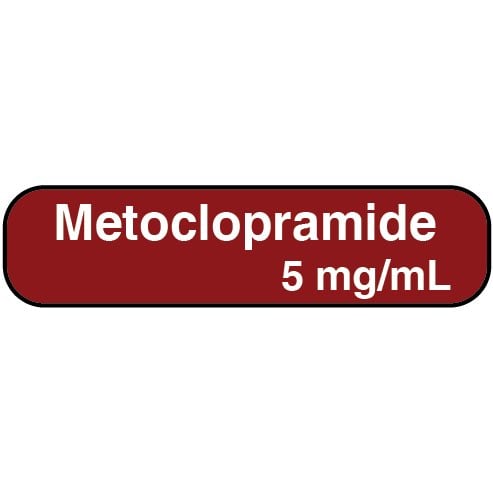 Bilingual labels Metoclopramide 5 mg/ml 2 x 500 /Pack
