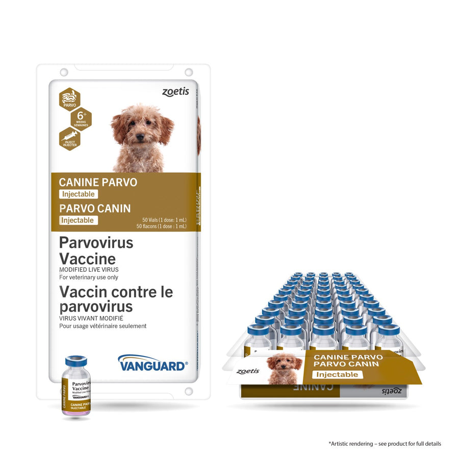 Vanguard Canine Parvo injectable 1 ml/Dose 50 x 1 ml