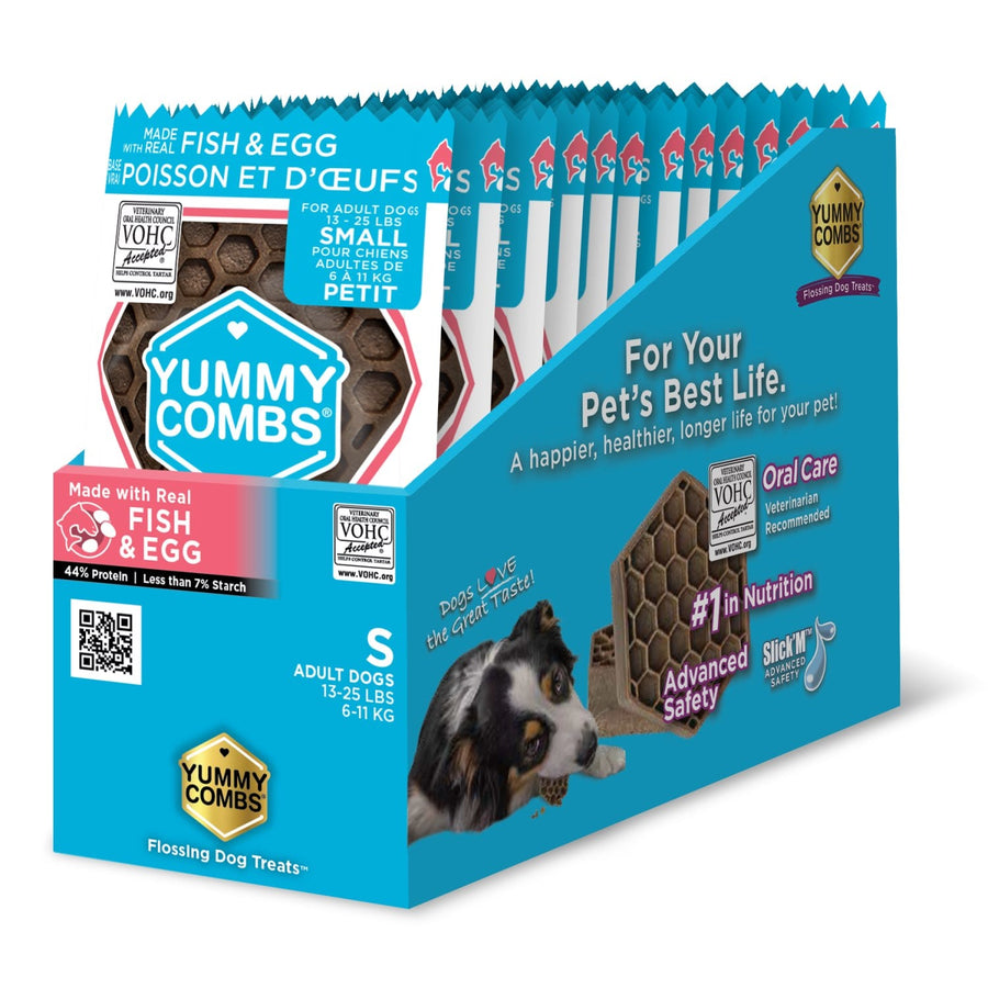 Yummy Combs dental treats for small dogs (trial sizes) Fish and egg 10 Trial sizes