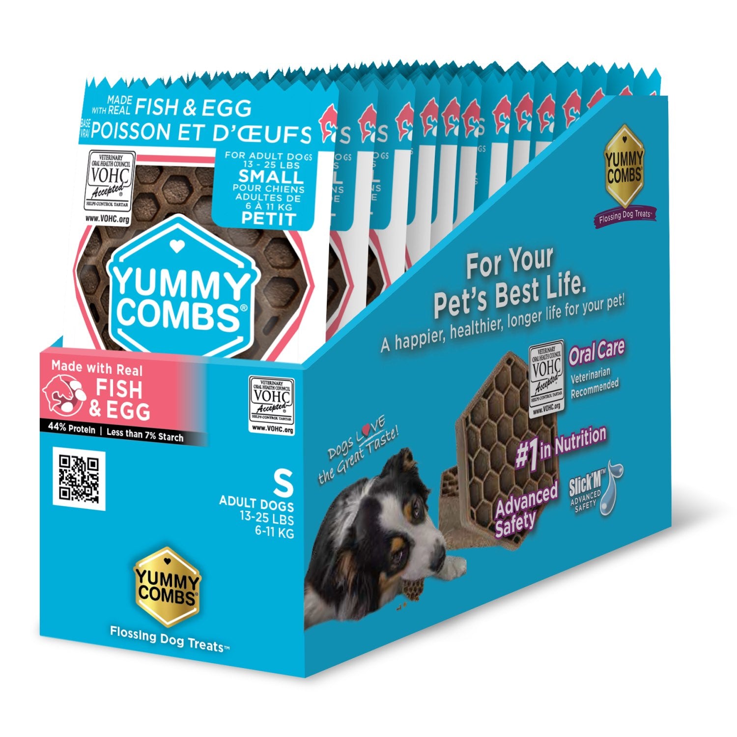 Yummy Combs dental treats for small dogs (trial sizes) Fish and egg 10 Trial sizes