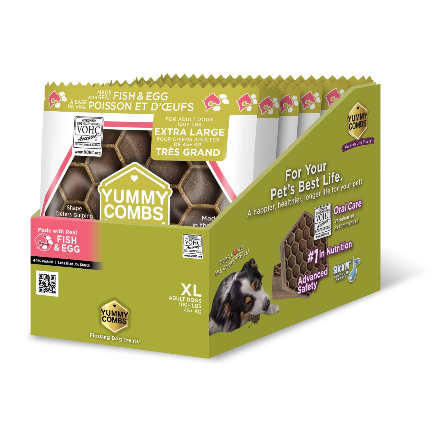 Yummy Combs dental treats for xlarge dogs (trial sizes) Fish and egg 6 Trial sizes