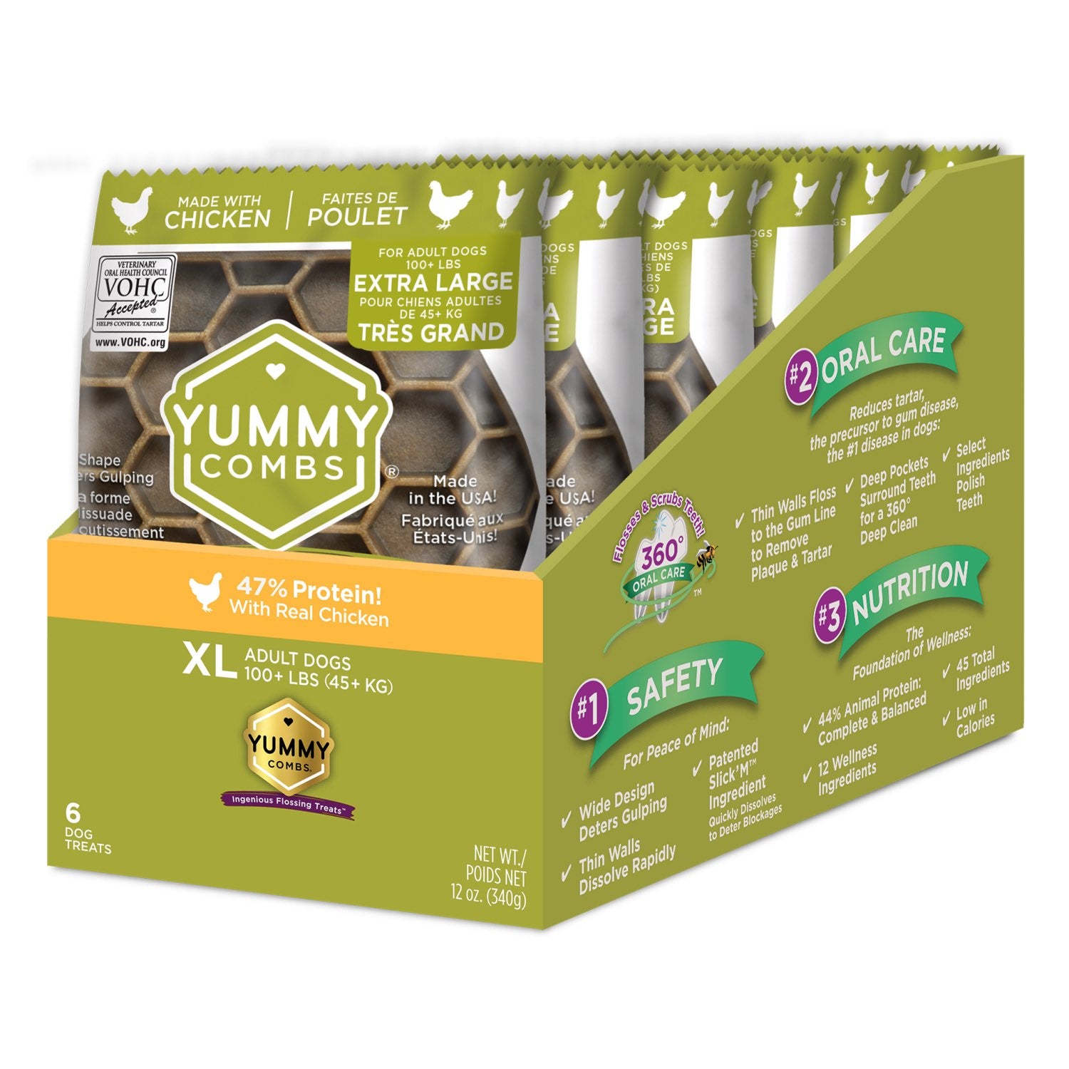Yummy Combs dental treats for xlarge dogs (trial sizes) Chicken 6 Trial sizes