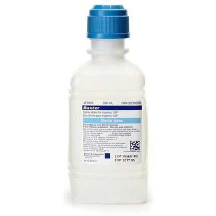 Pour-on sterile water for irrigation Disc. - 500 ml 100 %