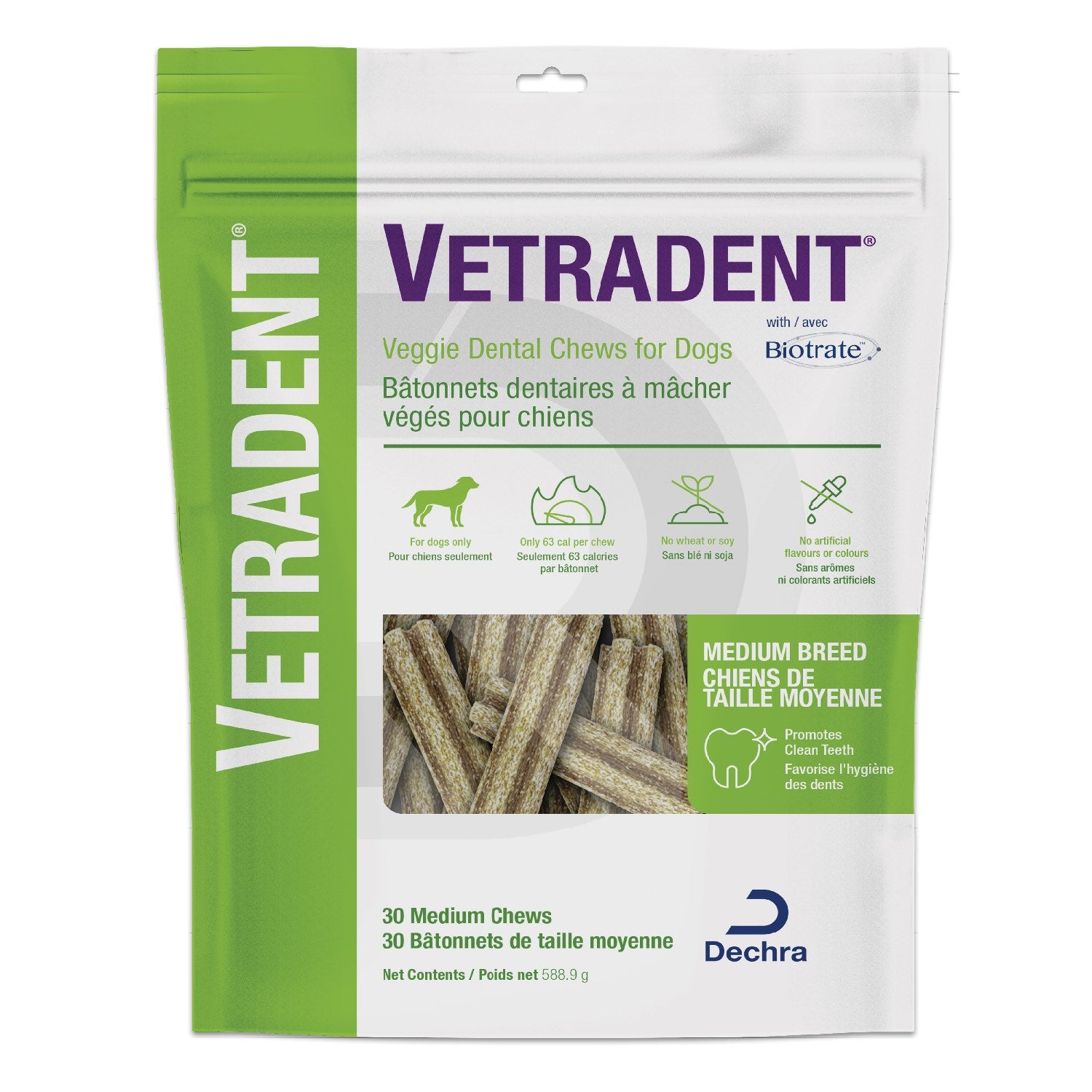 Vetradent Veggie dental chews for medium breed dogs Vegetables 30 /Pack