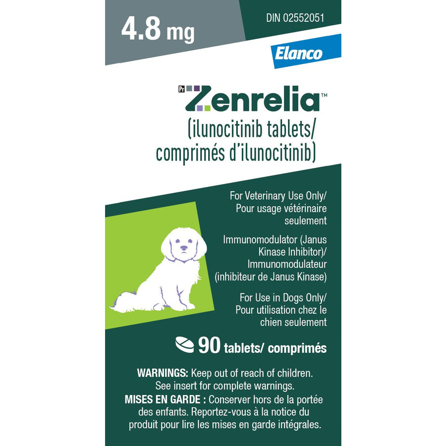 Zenrelia tablets for dogs Grey/Gris 4.8 mg 90 Tab