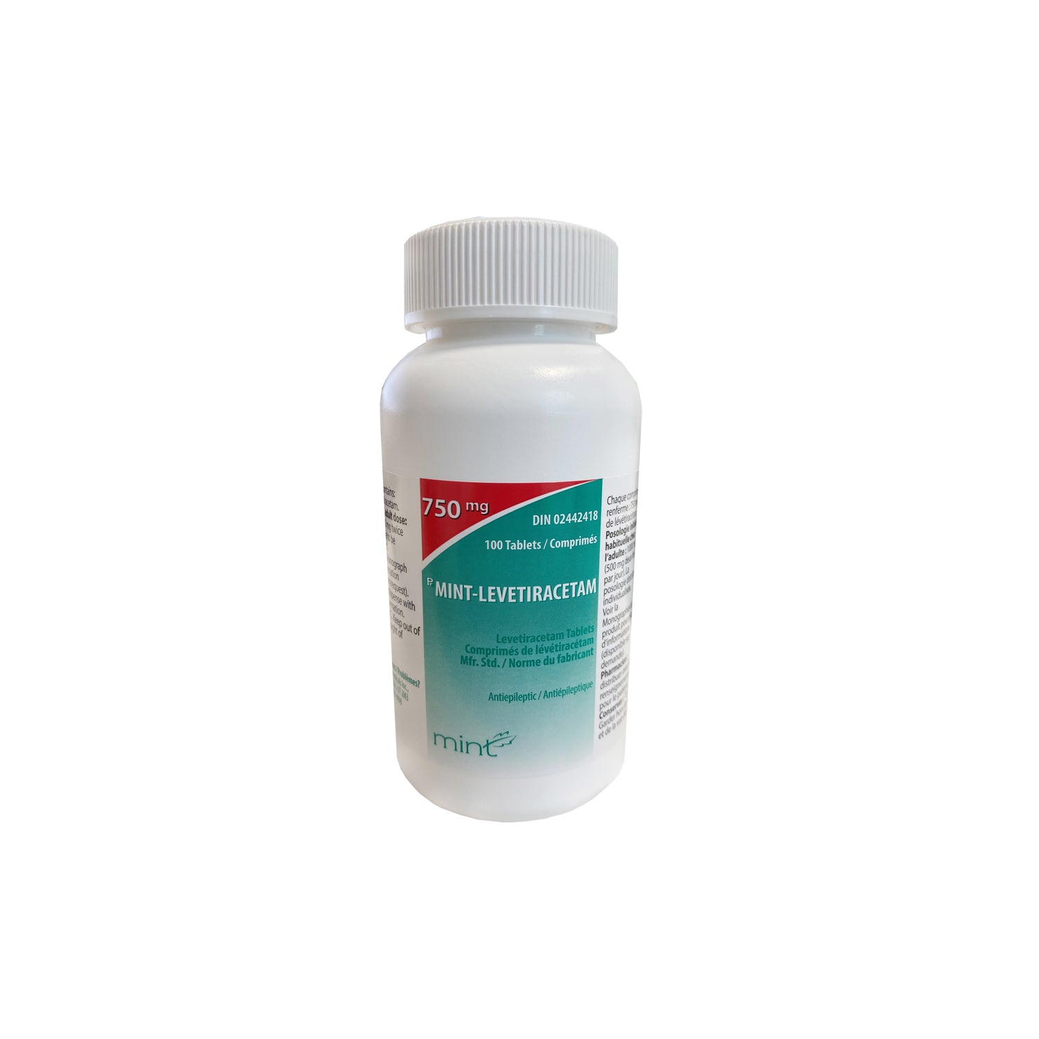 Levetiracetam tablets 750 mg 100 Tab