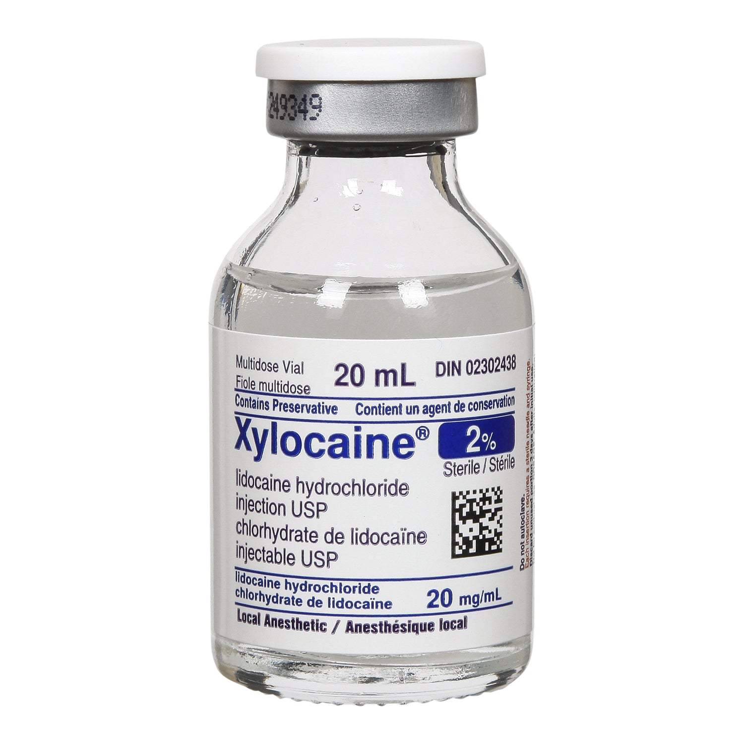 Xylocaine (lidocaïne) injection multidose 2 % 20 ml