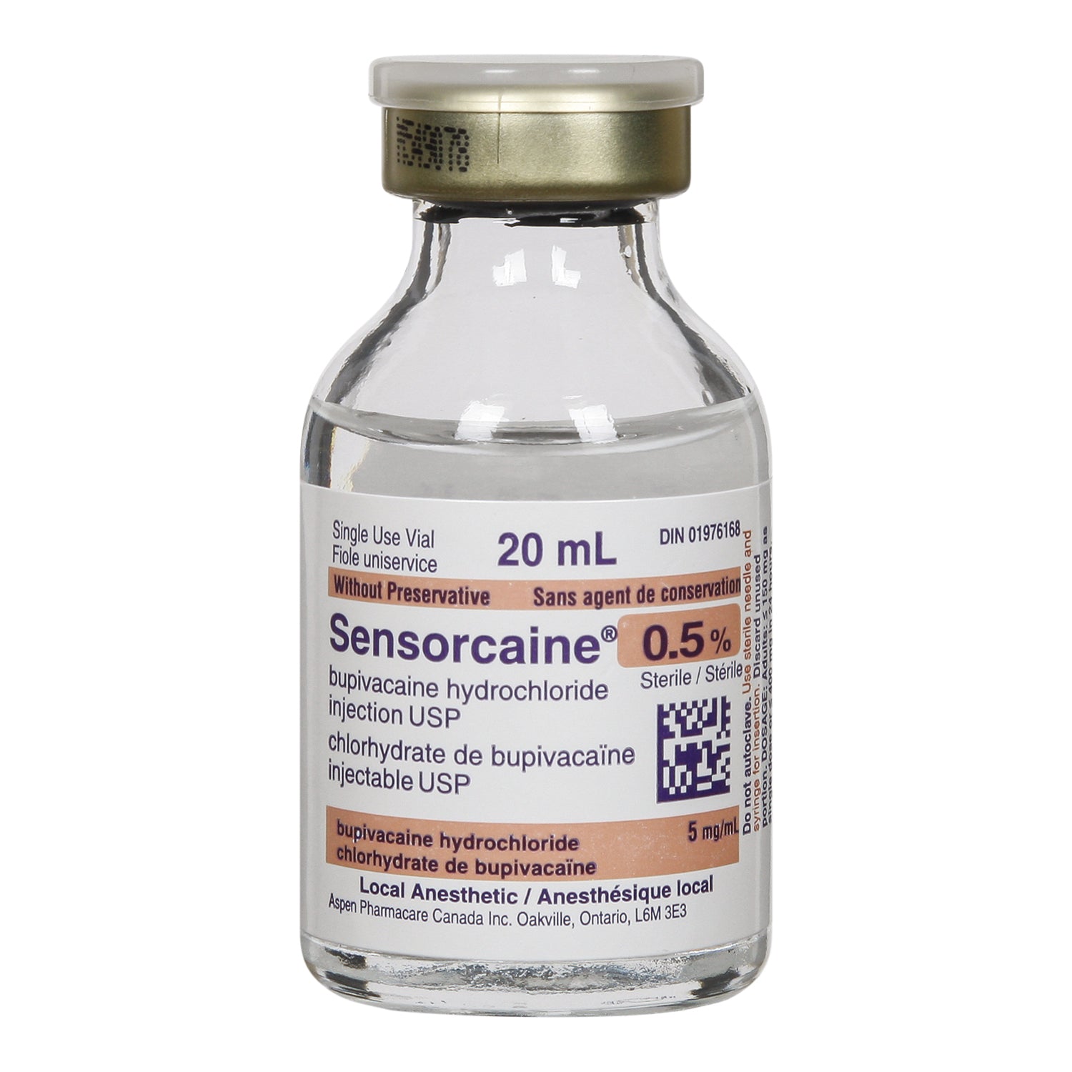 Sensorcaine (bupivacaïne) injection 0.5 % 20 ml