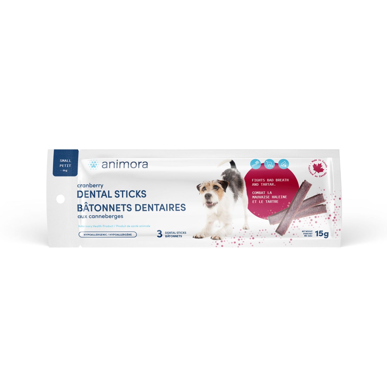 Dental sticks for small dogs Cranberry 3 /Pack