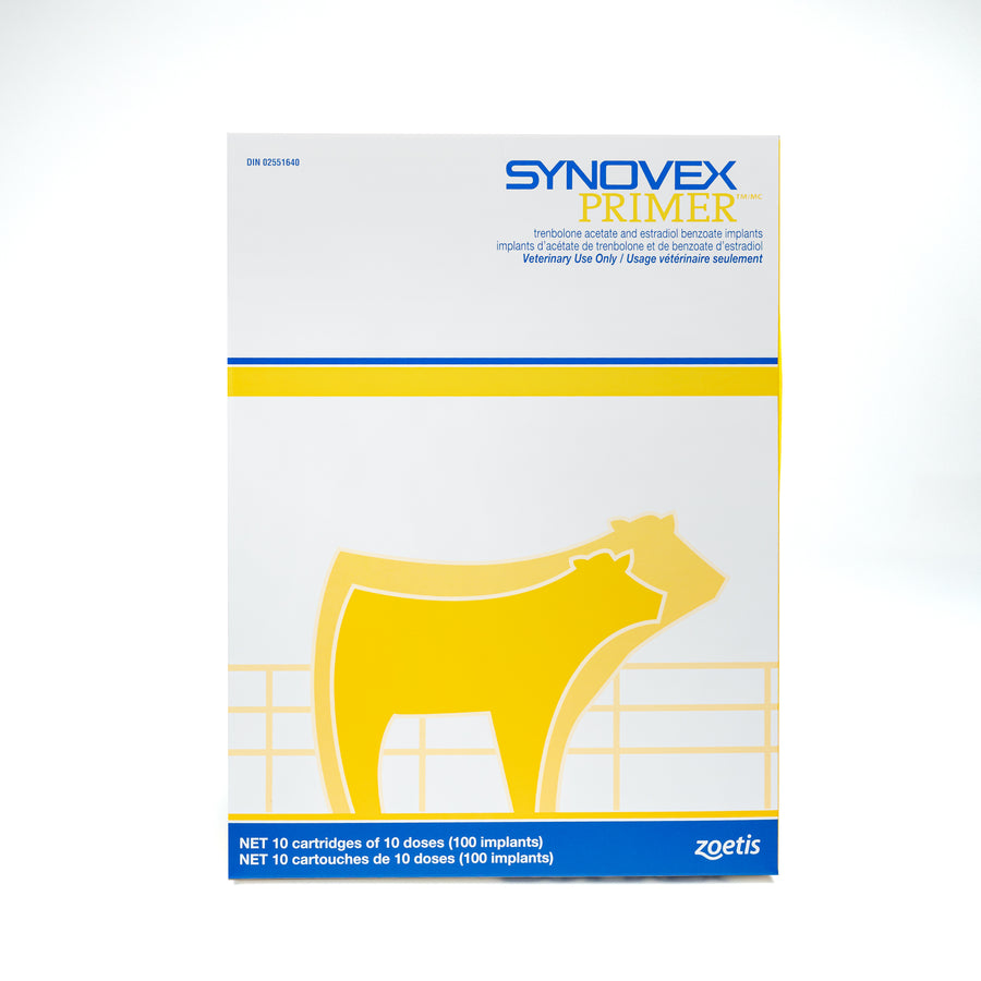 Synovex Primer Implant 50 mg 10 x 10 Implants