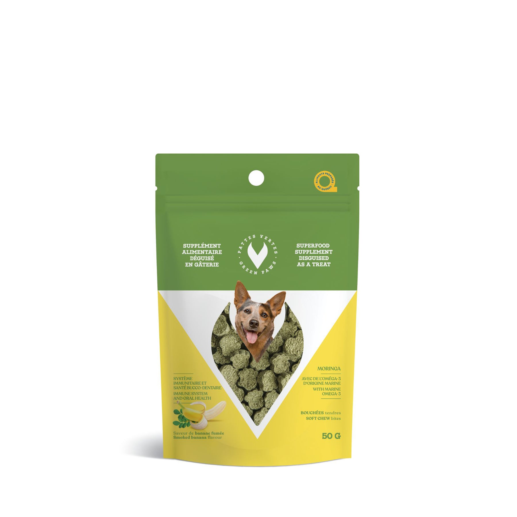 Supplement disguised as treats omega 3 for dogs Smoked banana 50 g