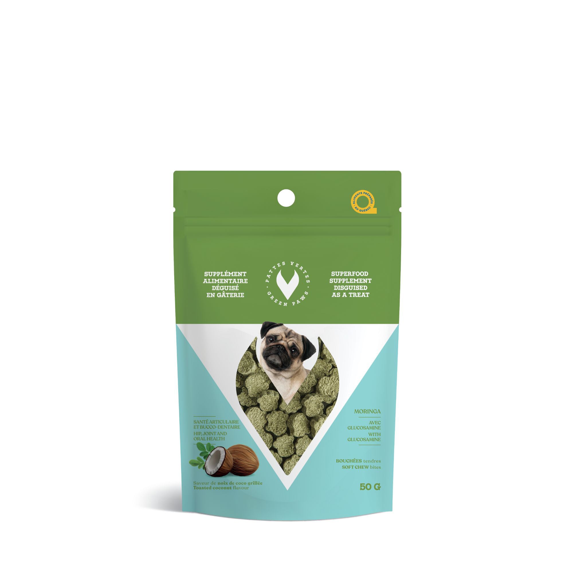 Supplement disguised as treats glucosamine for dogs Toasted coconut 50 g