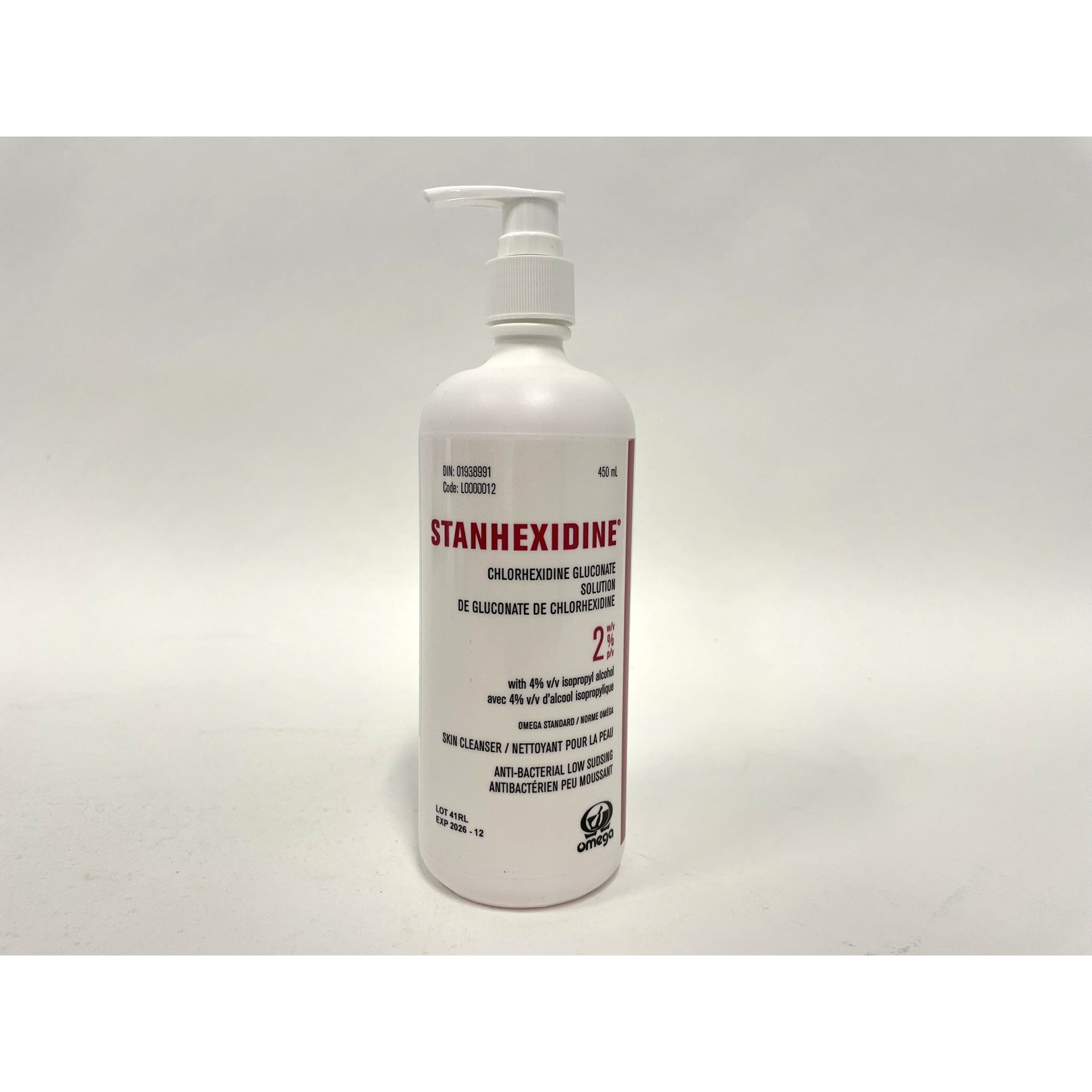 Stanhexidine low-foaming skin cleansing solution 2 % 450 ml