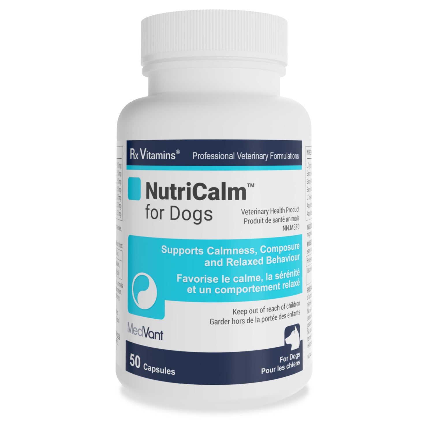 Rx Vitamins NutriCalm capsules for dogs Original 50 Cap